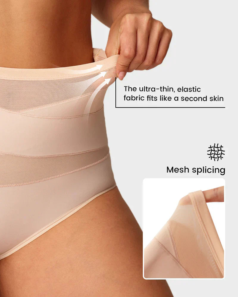 VOZALX™ Plus-Size High-Waist Cross Tummy Control Panties