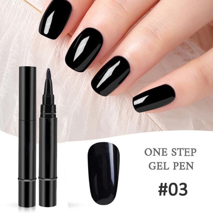 ⚡⚡⚡LAST 44 PCS LEFT!!! 💅 Limited Time Buy 1 Get 1 Free - $ 19.99! ✨AEXZR® One Step Nail Gel Pen🎨Free handheld mini UV nail lamp💡