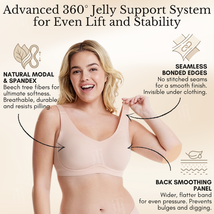 RZXEA™ Jelly Wireless Everyday Comfortable Bras– Support Without the Pain.
