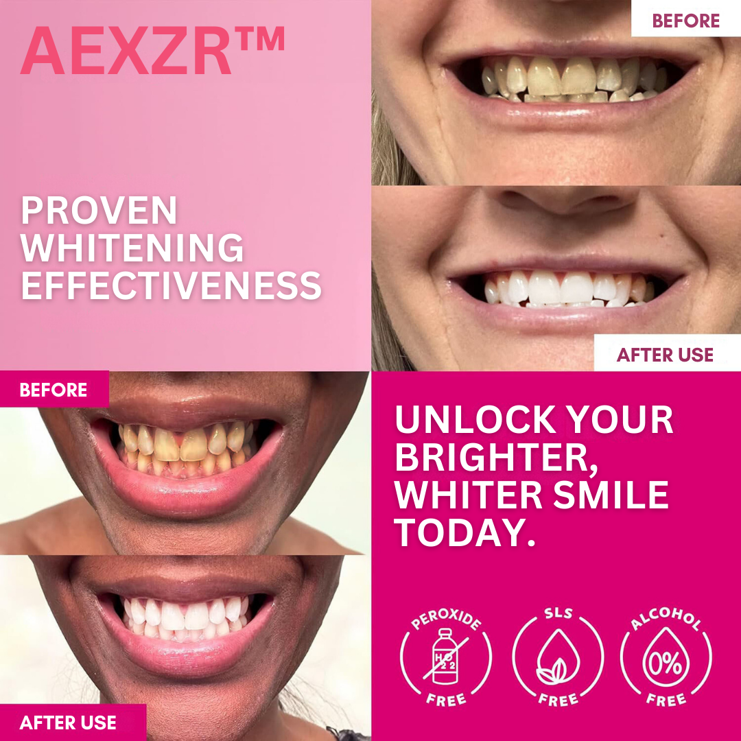 AEXZR™ Teeth Whitening Patches - Clinically Proven, Trusted by Thousands! 💯