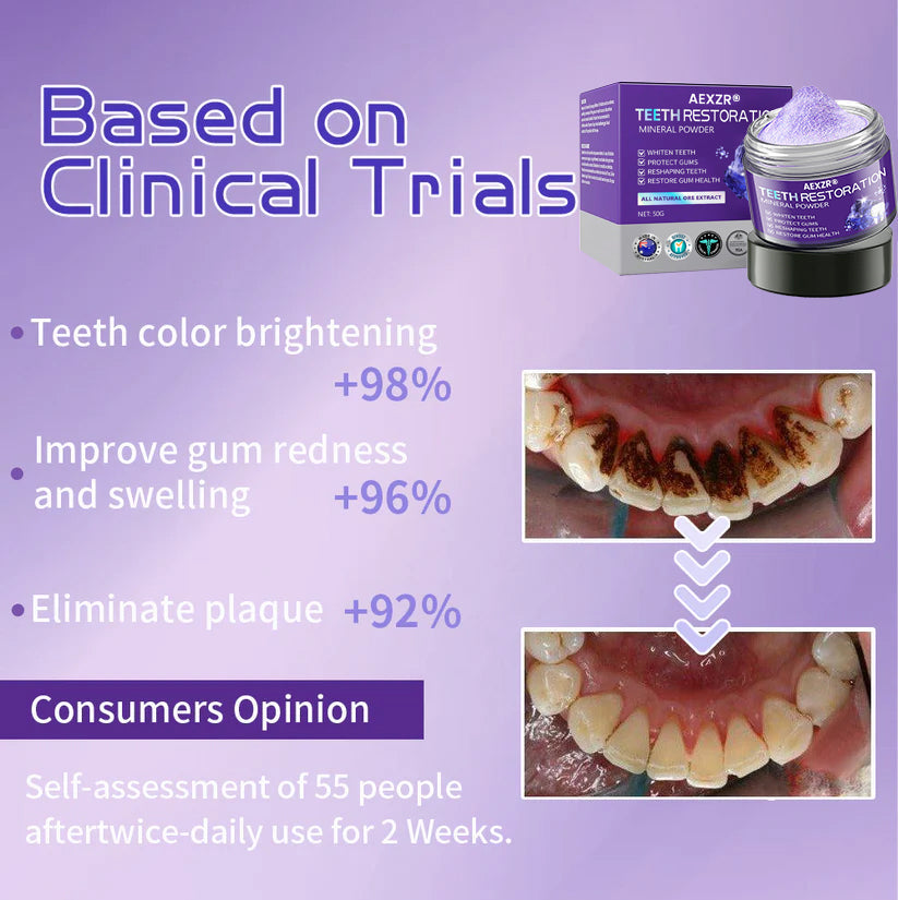 🌟 Official Store | AEXZR® Teeth Restoration Mineral Powder – Your Solution for a Healthier Smile!