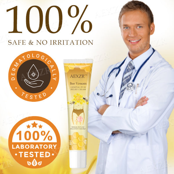 AEXZR™ Bee Venom Genital Itch Relief Cream - Recommended & Trusted By Experts!👩‍⚕️