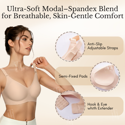 RZXEA™ Jelly Wireless Everyday Comfortable Bras– Support Without the Pain.