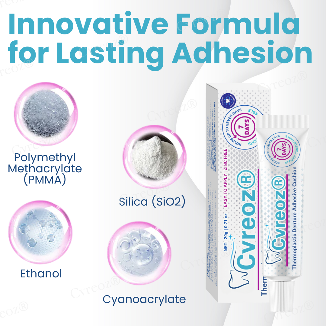 🌟 Official Store | Cvreoz® Thermoplastic Denture Adhesive Cushion🦷 Secure Your Smile with Confidence!