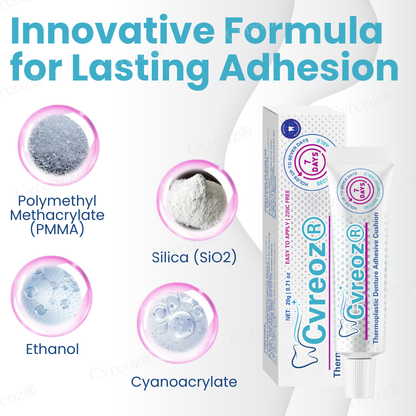 🌟 Official Store | Cvreoz® Thermoplastic Denture Adhesive Cushion🦷 Secure Your Smile with Confidence!