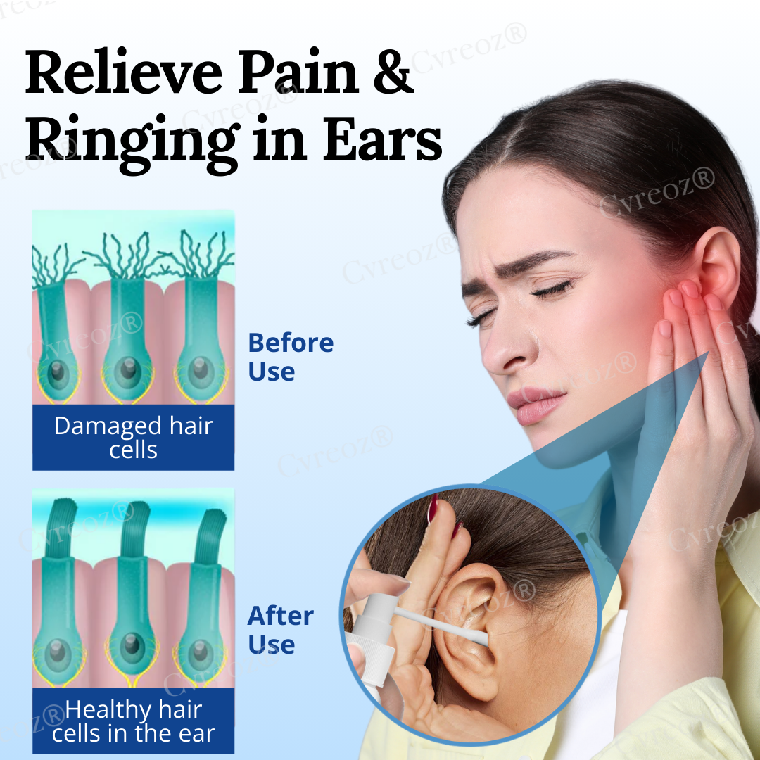 🔥FDA Designated Medical Online Store | 🌿Cvreoz® Tinnitus Relief Spray – Find Your Peace!