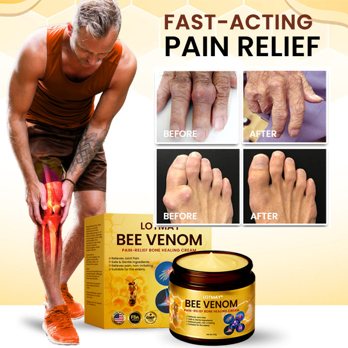 🔥Hot Sales - 50% OFF🌿 LOTMAY® Bee Venom Pain-Relief Bone Healing Cream (5𝟘% 𝕆𝔽𝔽 𝗘𝗡𝗗𝗦 𝗜𝗡 𝟭𝟬 𝗠𝗜𝗡𝗨𝗧𝗘𝗦)