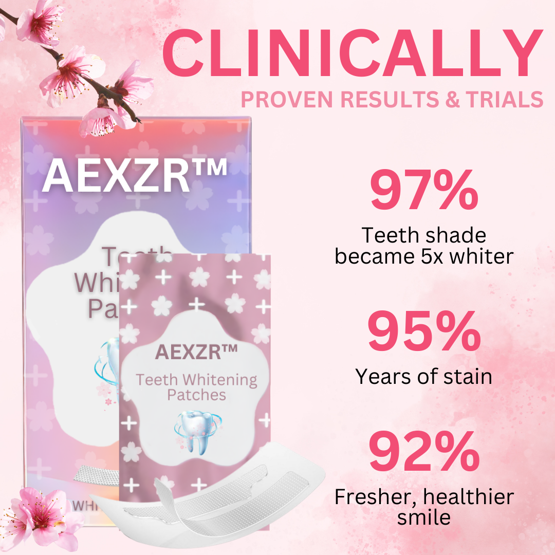 AEXZR™ Teeth Whitening Patches - Clinically Proven, Trusted by Thousands! 💯