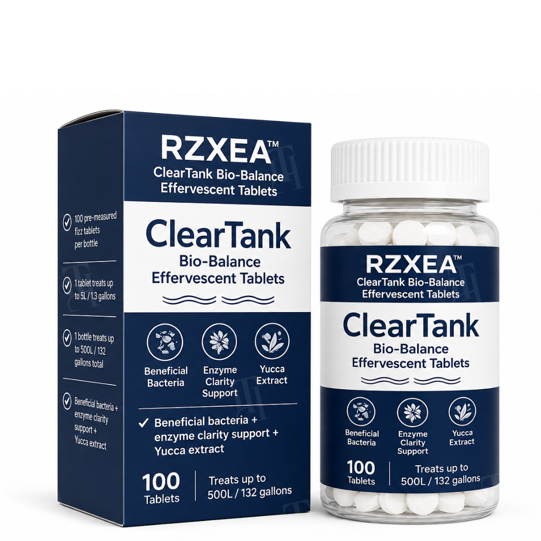 RZXEA™ ClearTank Bio-Balance Effervescent Tablets⏱️ Zero-Hassle Tank Clean!