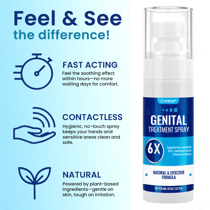 The FDA-Approved Solution🔥Cvreoz® Genital Treatment Spray - Already Helped 120,000+ Users Reclaim Their Comfort✅