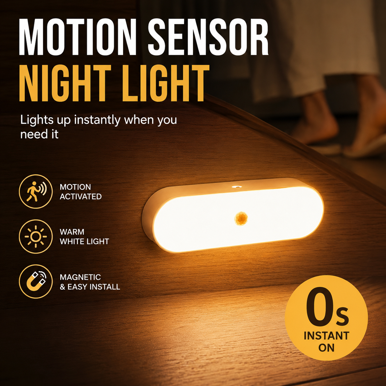 🔥 50% OFF Today | AEXZR® Smart Motion Sensor Night Light