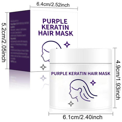 AEXZR® Purple Keratin Hair Mask - Locks Color & Neutralizes Brass & Yellow Tones For Blonde Silver Gray Highlighted Hair