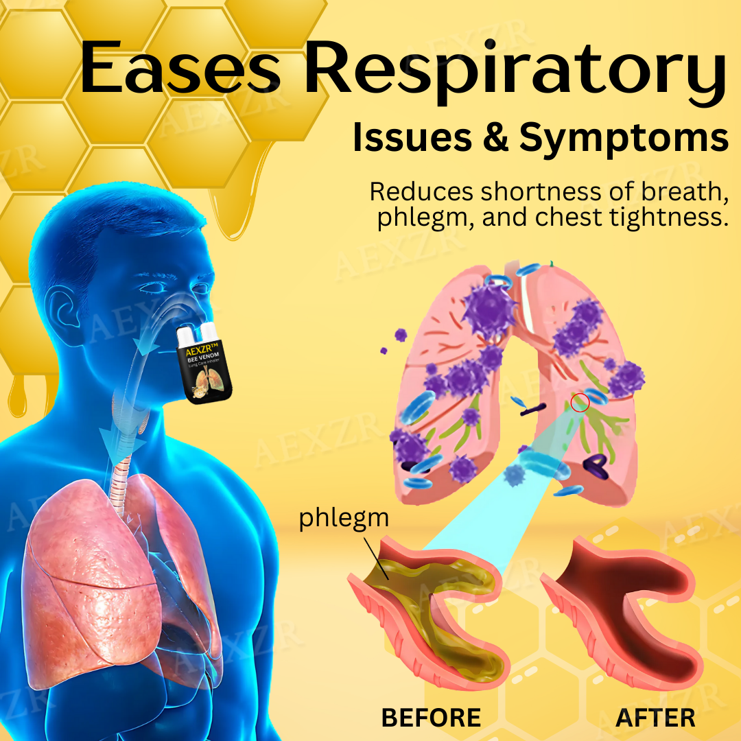 AEXZR™ Bee Venom Lung Care Inhaler - Trusted by Respiratory Health Experts! 👩‍⚕️