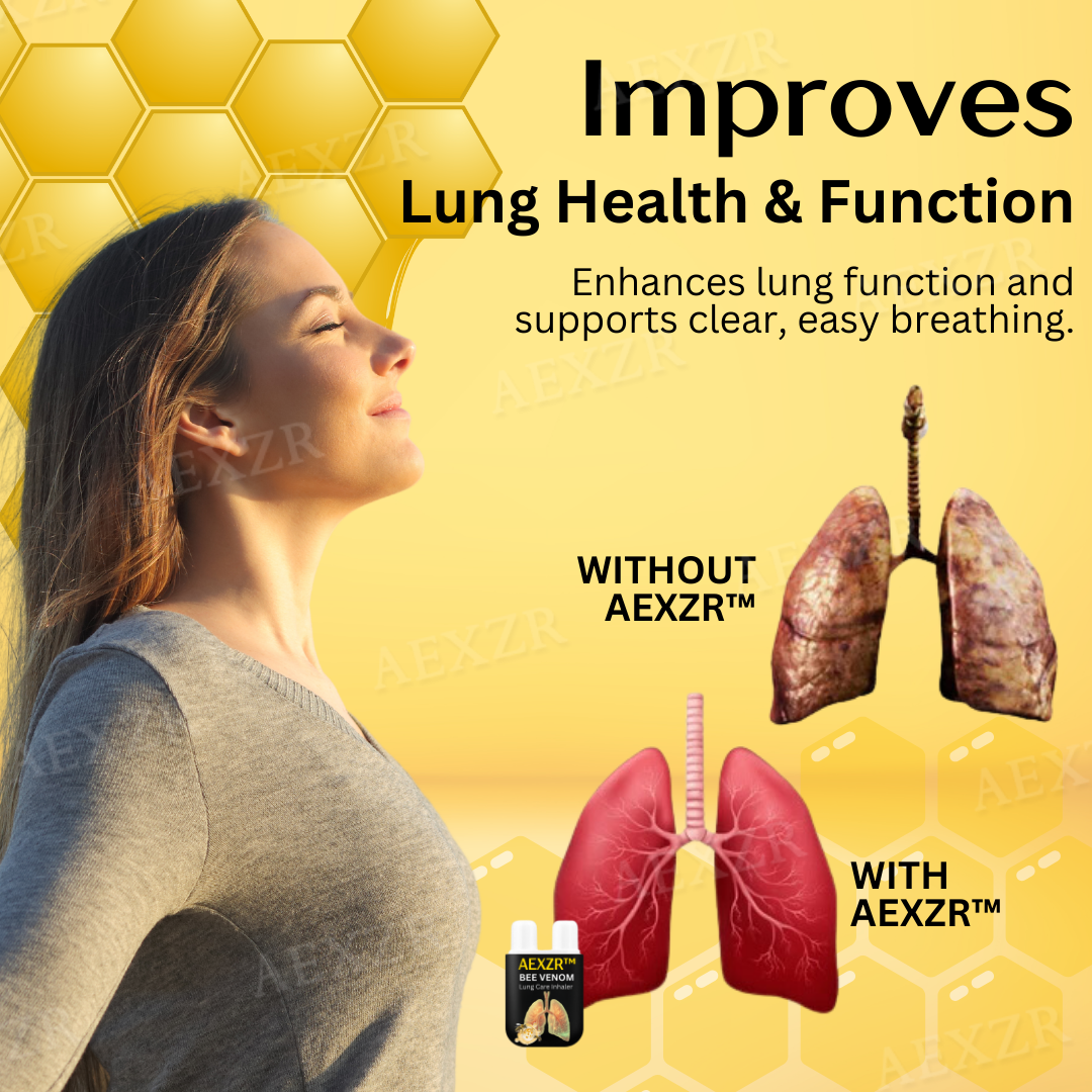 AEXZR™ Bee Venom Lung Care Inhaler - Trusted by Respiratory Health Experts! 👩‍⚕️