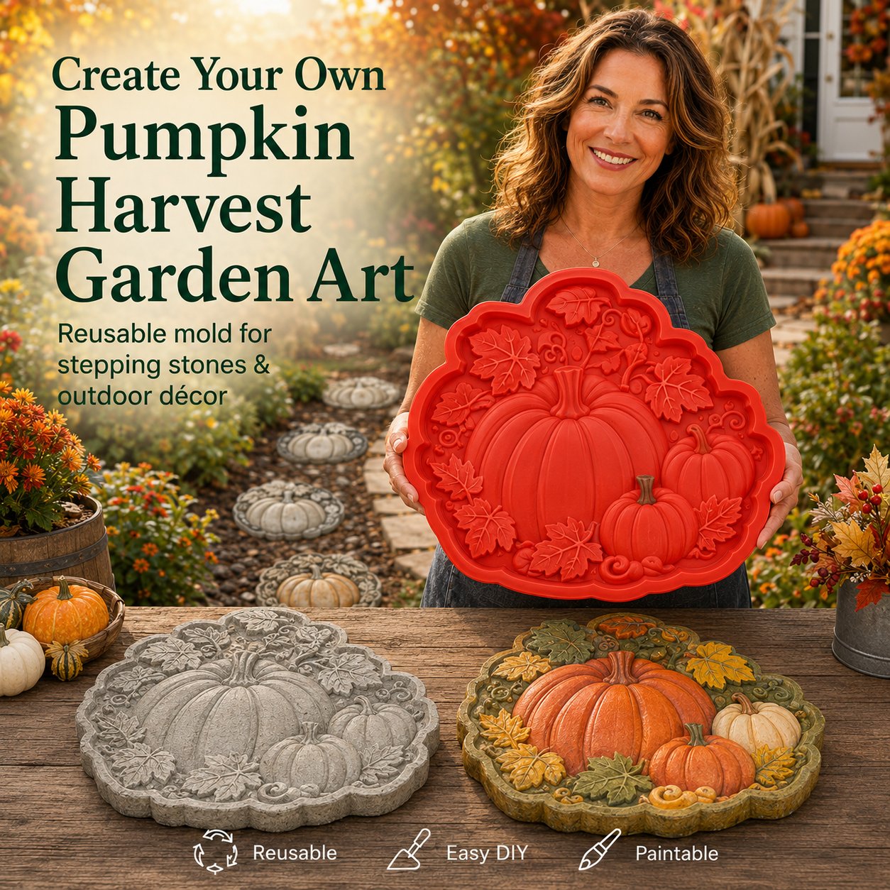 AEXZR® 💥 LAST DAY 49% OFF - 🌻 Reusable Garden Art Mold – Make Your Garden Truly One of a Kind (📦Buy 2 Free Shipping)