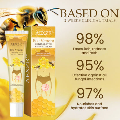 AEXZR™ Bee Venom Genital Itch Relief Cream - Recommended & Trusted By Experts!👩‍⚕️