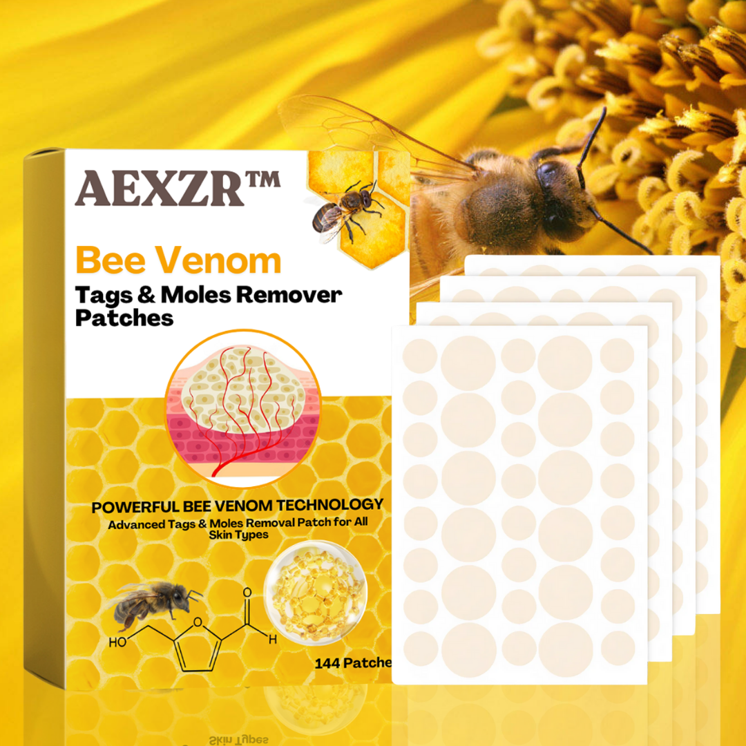 AEXZR™ Bee Venom -🇺🇸𝕊𝕒𝕧𝕖 🇺🇵 𝕥𝕠  8️⃣0️⃣% 𝕥𝕠𝕕𝕒𝕪🗽- Tags & Moles Remover Patches