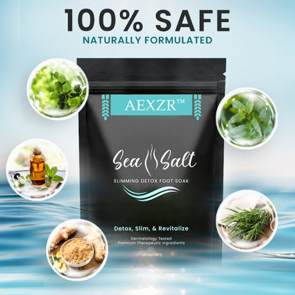 AEXZR™ Sea Salt Slimming Detox Foot Soak - 👩‍⚕️ Recommended by Most Experts!