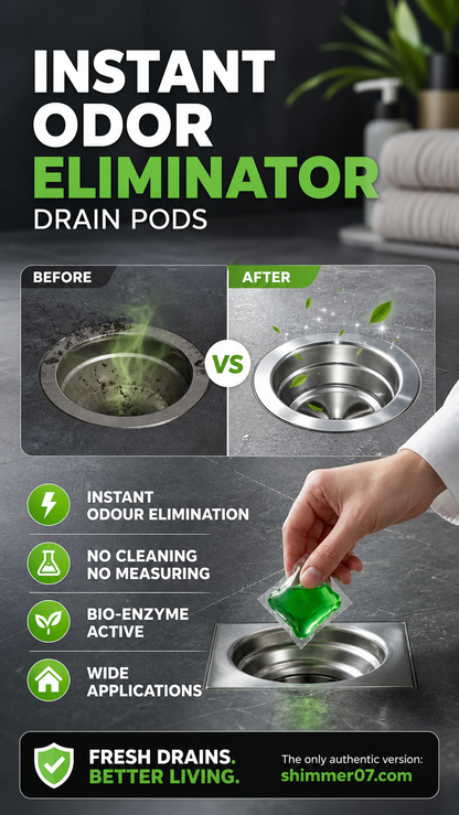 🥳2026 HOT SALE🥳💞AEXZR® 50K+ SOLD!｜Drain Deodorizer Pods – Bio‑enzyme formula neutralizes smells at the source. Instant fresh scent, no harsh chemicals. Say goodbye to embarrassing odours. 🚰✅