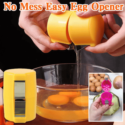 😮‍💨 Buy 1 Get 1 Free ！！！AEXZR® 🍳 Quick Egg Cracker Tool – Open Hundreds Of Eggs Faster & Cleaner 🔥