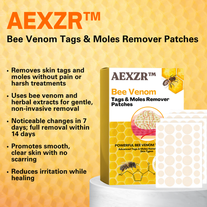 AEXZR™ Bee Venom -🇺🇸𝕊𝕒𝕧𝕖 🇺🇵 𝕥𝕠  8️⃣0️⃣% 𝕥𝕠𝕕𝕒𝕪🗽- Tags & Moles Remover Patches