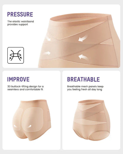 VOZALX™ Plus-Size High-Waist Cross Tummy Control Panties