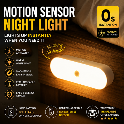 🔥 50% OFF Today | AEXZR® Smart Motion Sensor Night Light