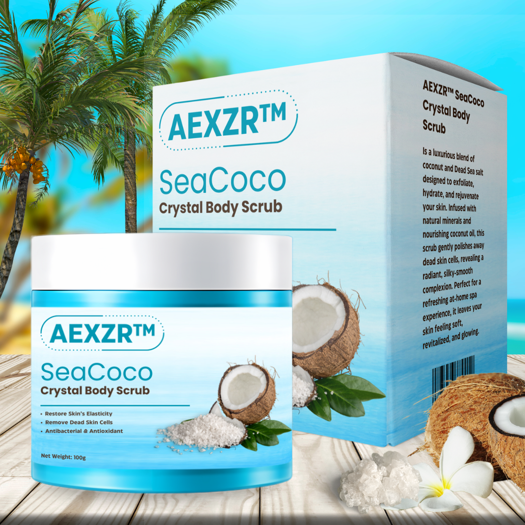 AEXZR™ SeaCoco Crystal Body Scrub - 👩‍⚕️ Recommended by Aesthetician! 🎊 Grab Your Discounts Today! 💰