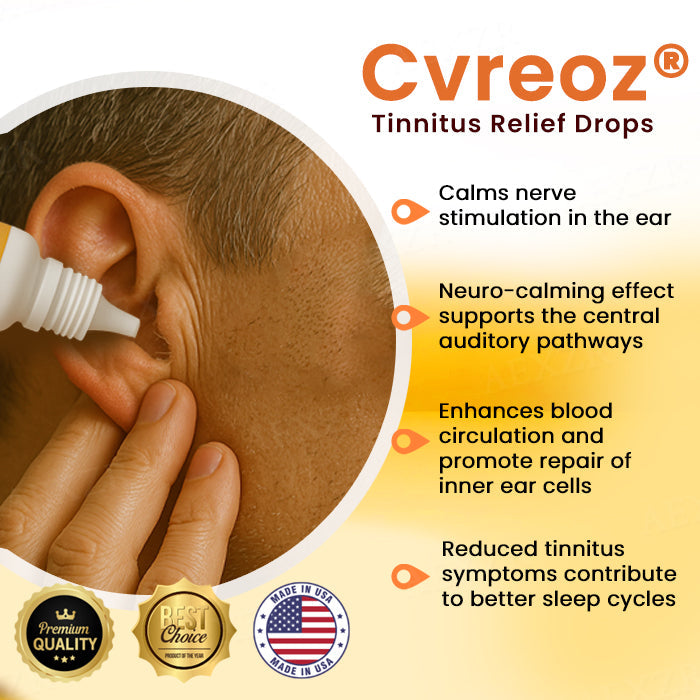 Cvreoz® Tinnitus Relief 🎉🅻🅸🅼🅸🆃🅴🅳 🆃🅸🅼🅴 🅾🅵🅵🅴🆁🎉 Ear Drops