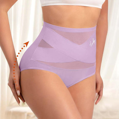 VOZALX™ Plus-Size High-Waist Cross Tummy Control Panties