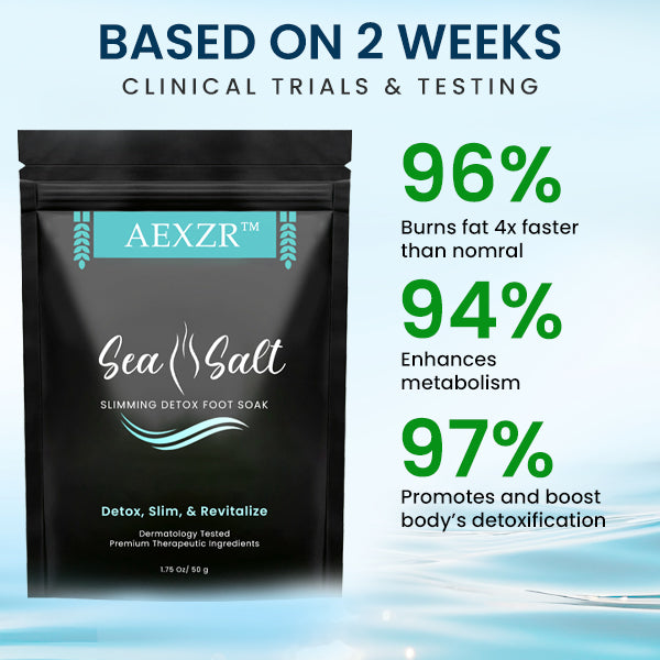 AEXZR™ Sea Salt Slimming Detox Foot Soak - 👩‍⚕️ Recommended by Most Experts!