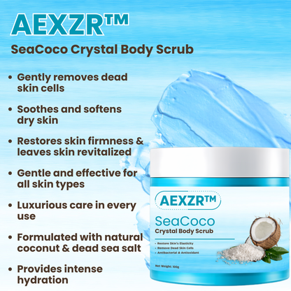 AEXZR™ SeaCoco Crystal Body Scrub - 👩‍⚕️ Recommended by Aesthetician! 🎊 Grab Your Discounts Today! 💰