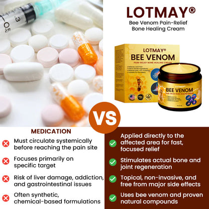🔥Hot Sales - 50% OFF🌿 LOTMAY® Bee Venom Pain-Relief Bone Healing Cream (5𝟘% 𝕆𝔽𝔽 𝗘𝗡𝗗𝗦 𝗜𝗡 𝟭𝟬 𝗠𝗜𝗡𝗨𝗧𝗘𝗦)