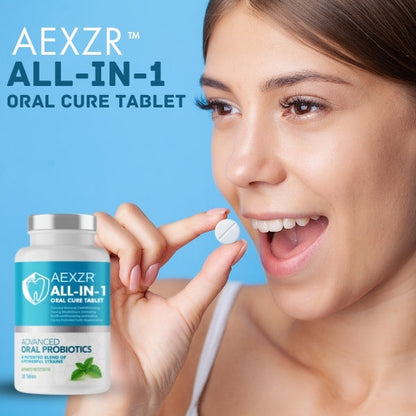 AEXZR™ All-in-1 Oral Cure Tablet - 👩‍⚕️ Recommended by Experts! 🔥 30-Days Money-Back Guarantee! 💰