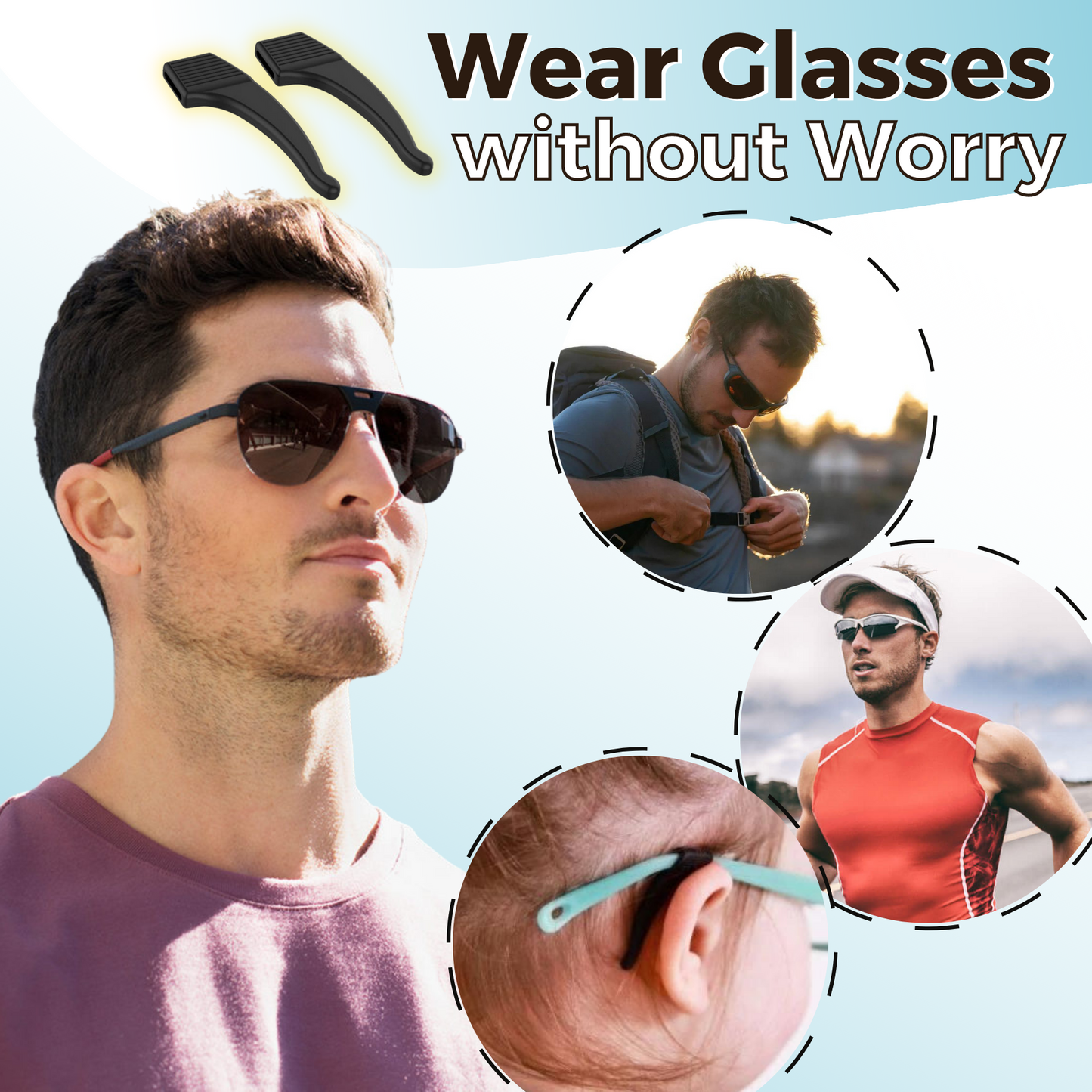 Non-Slip Glasses Grips (3Pairs) - Grab Your Discounts Today!