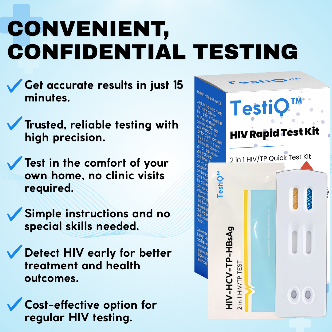 TestiQ™ HIV Rapid Test Kit - 🗽 Recommended by US Health Care! 🇺🇲