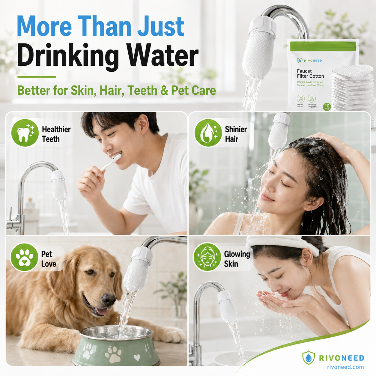 Limited Stock!!! ⏰60%OFF⚡50K+ SOLD!💥AEXZR® Anti-Splash Kitchen Faucet Cotton Filter for Sediment & Rust Removal