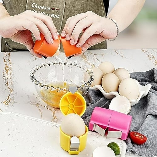 😮‍💨 Buy 1 Get 1 Free ！！！AEXZR® 🍳 Quick Egg Cracker Tool – Open Hundreds Of Eggs Faster & Cleaner 🔥