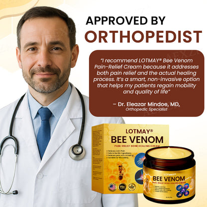 🔥Hot Sales - 50% OFF🌿 LOTMAY® Bee Venom Pain-Relief Bone Healing Cream (5𝟘% 𝕆𝔽𝔽 𝗘𝗡𝗗𝗦 𝗜𝗡 𝟭𝟬 𝗠𝗜𝗡𝗨𝗧𝗘𝗦)