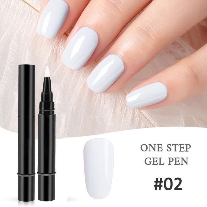 ⚡⚡⚡LAST 44 PCS LEFT!!! 💅 Limited Time Buy 1 Get 1 Free - $ 19.99! ✨AEXZR® One Step Nail Gel Pen🎨Free handheld mini UV nail lamp💡
