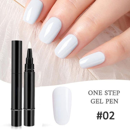 ⚡⚡⚡LAST 44 PCS LEFT!!! 💅 Limited Time Buy 1 Get 1 Free - $ 19.99! ✨AEXZR® One Step Nail Gel Pen🎨Free handheld mini UV nail lamp💡