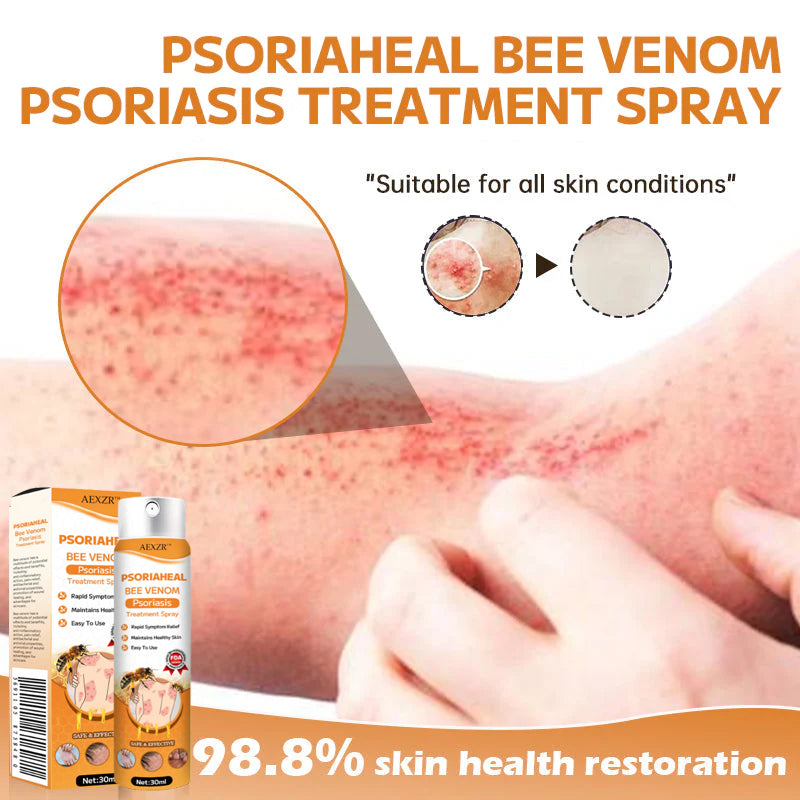 AEXZR™ PsoriaHeal Bee Venom Psoriasis Treatment Spray - Recommended by Expert in Skin Care! 👩‍⚕️