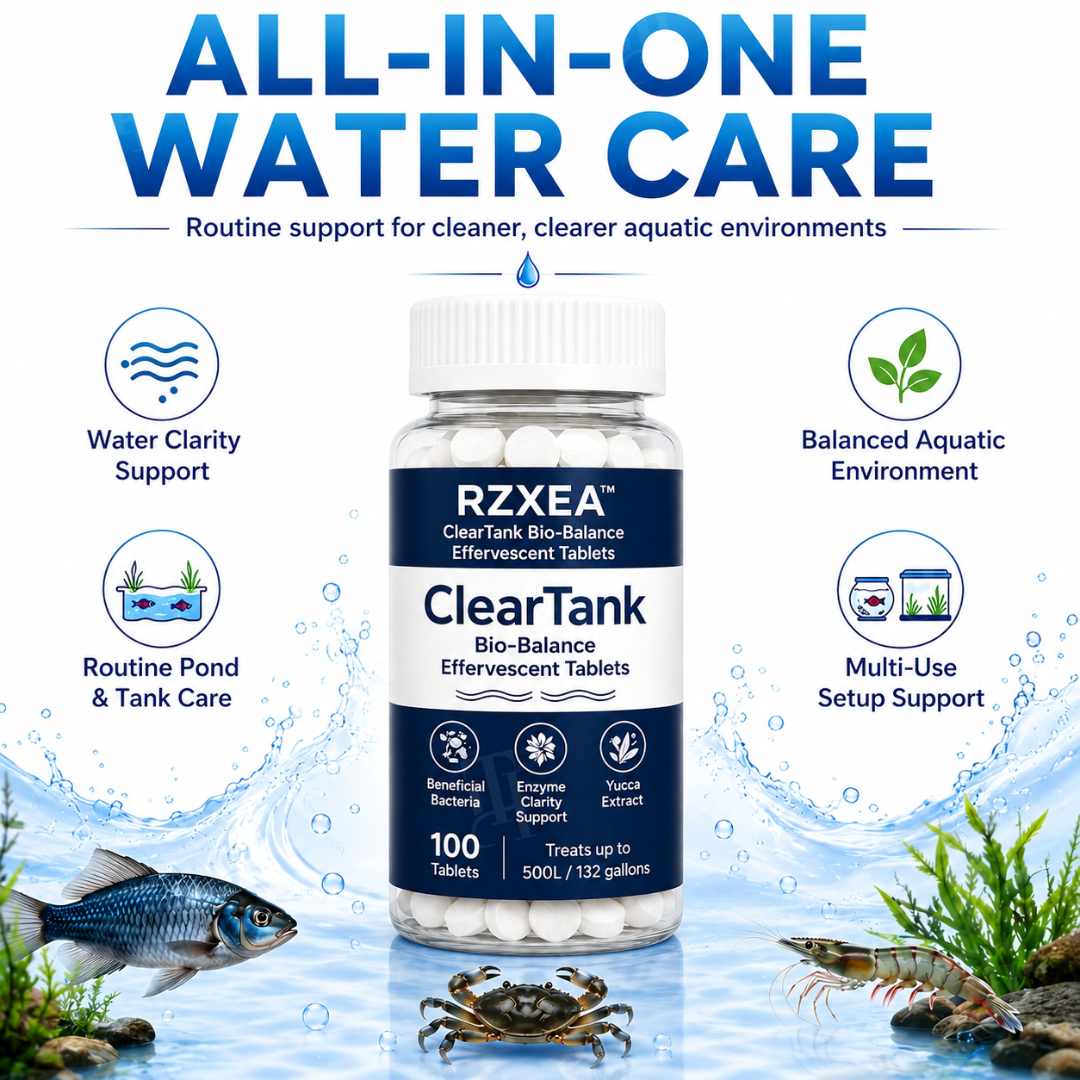 RZXEA™ ClearTank Bio-Balance Effervescent Tablets⏱️ Zero-Hassle Tank Clean!