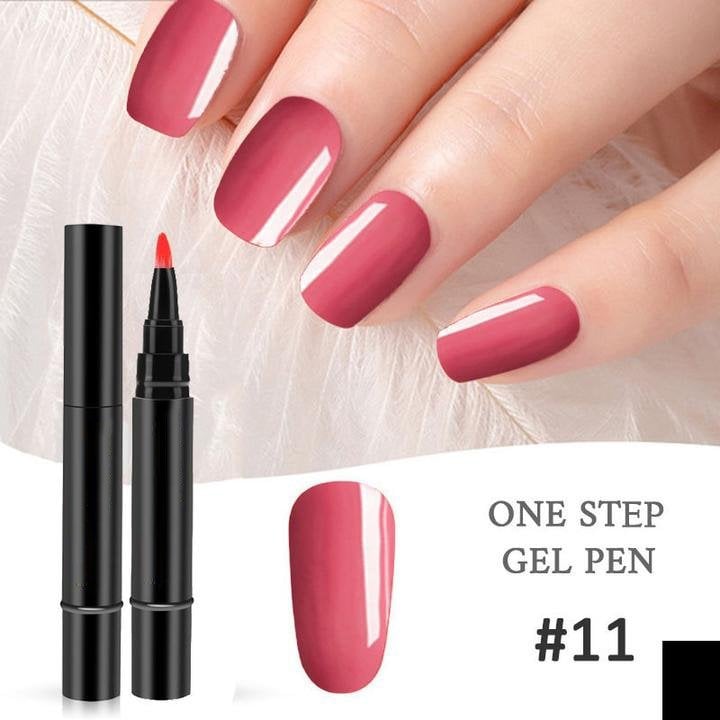 ⚡⚡⚡LAST 44 PCS LEFT!!! 💅 Limited Time Buy 1 Get 1 Free - $ 19.99! ✨AEXZR® One Step Nail Gel Pen🎨Free handheld mini UV nail lamp💡