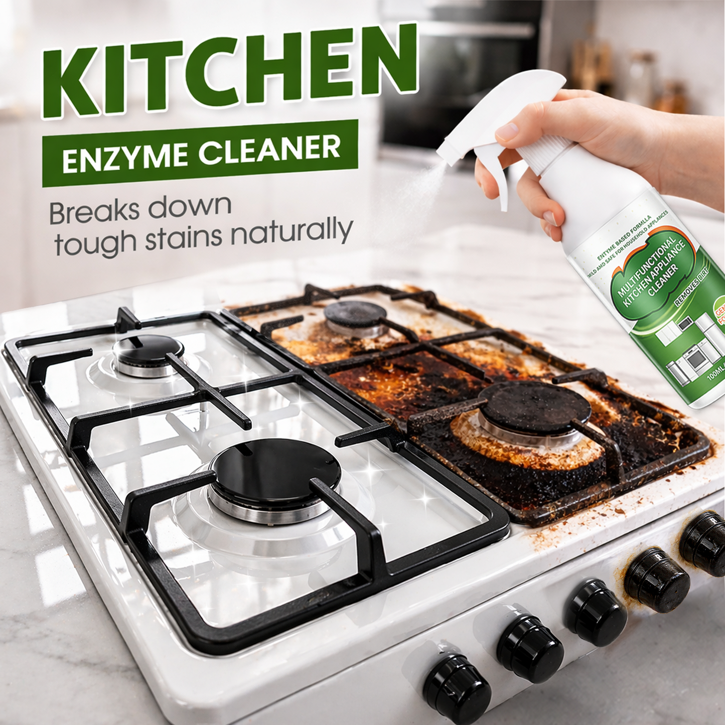 ⚡Limited Stock!!!⚡ Multi-Purpose Enzyme Foam Cleaner - Effortlessly Removes Grease in Seconds 🔥 Save 60% Today Only