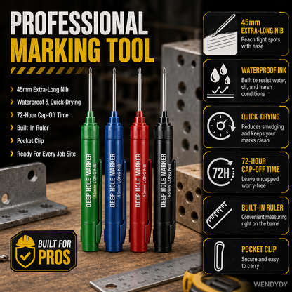 📢📢50% OFF !! ⏰AEXZR® Deep Hole Marker with 45mm Long Nib