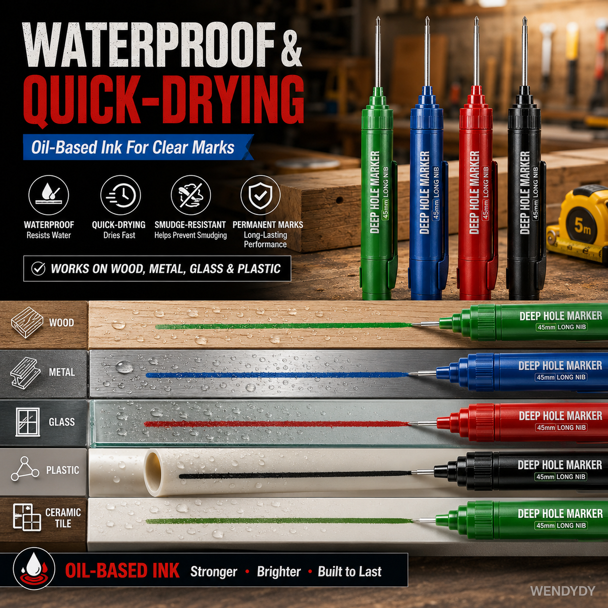 📢📢50% OFF !! ⏰AEXZR® Deep Hole Marker with 45mm Long Nib