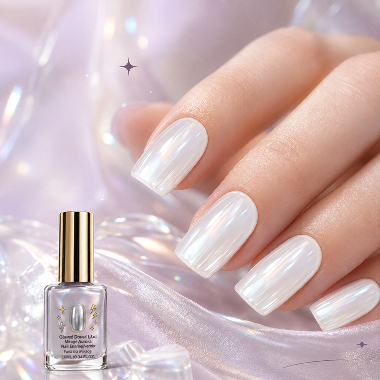 AEXZR®🔥Last Day Buy 1 Get 1 Free $ 9.99 Each🔥💜✨Lilac Glossy Mirror Nail Strengthener
