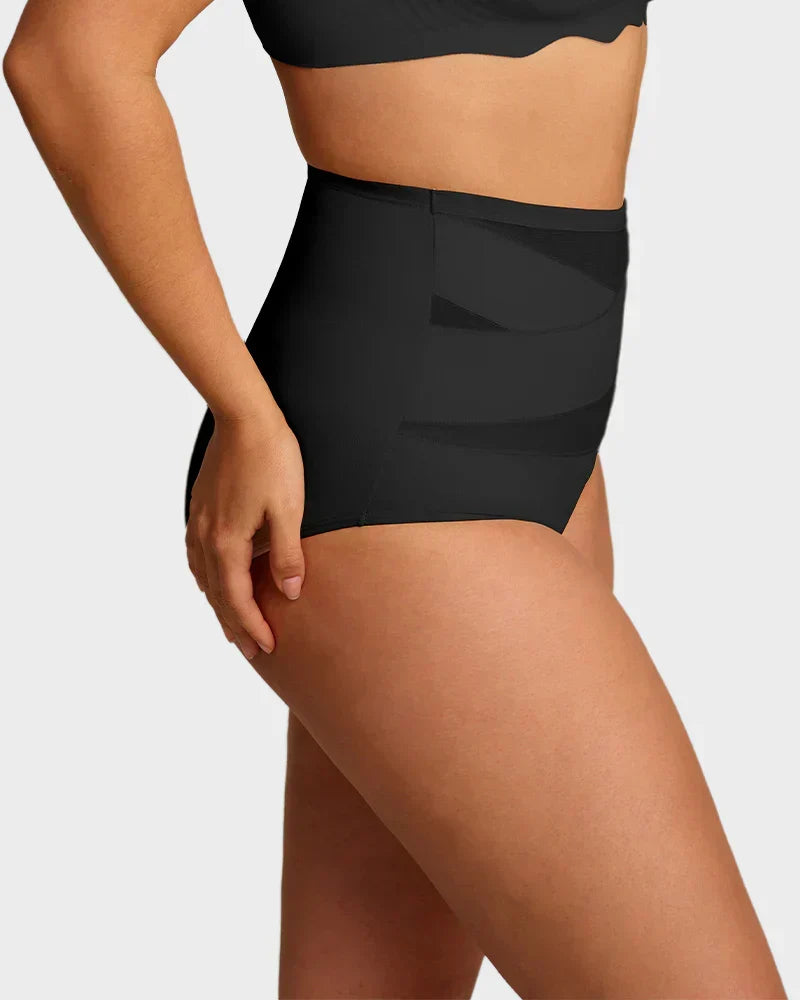 VOZALX™ Plus-Size High-Waist Cross Tummy Control Panties