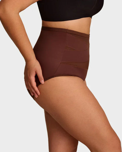 VOZALX™ Plus-Size High-Waist Cross Tummy Control Panties